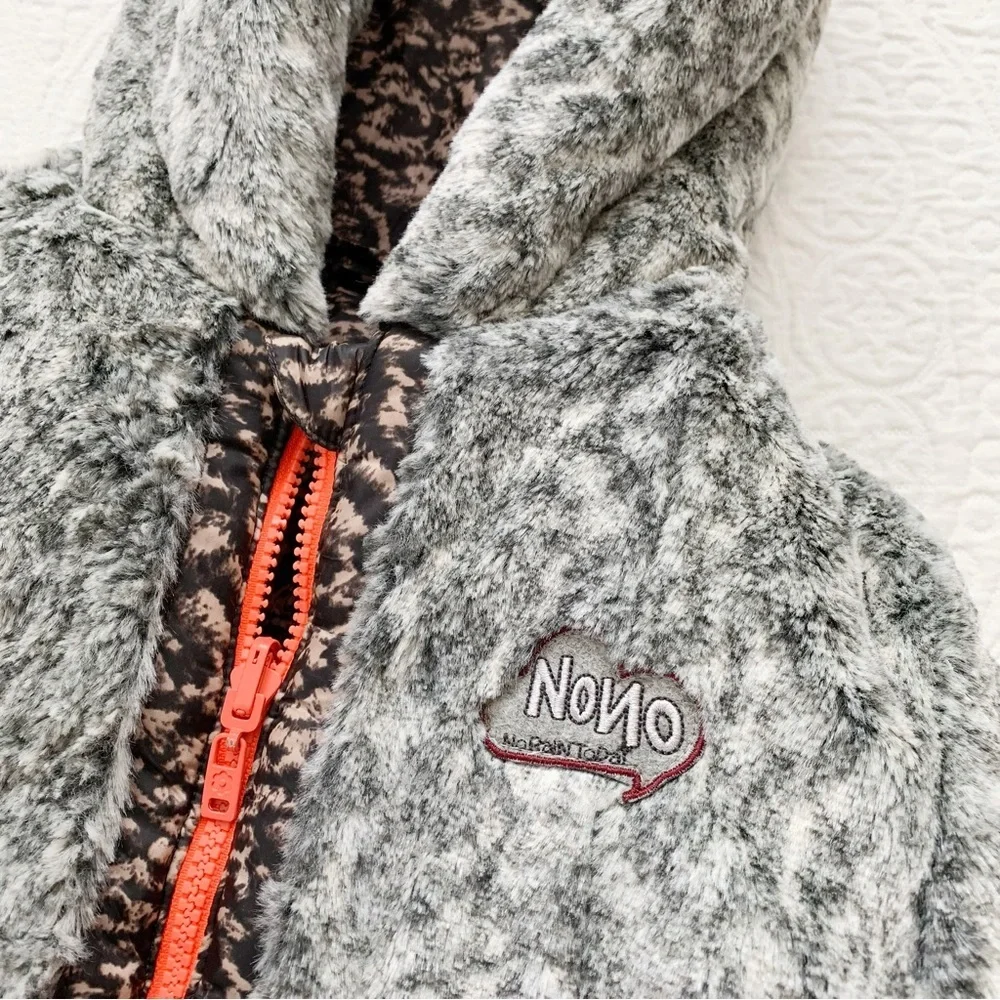 Nono Girls' Faux Fur Reversible Insulated Jacket,‎ 9-10